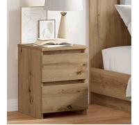 ""SALE 2026"" Table de nuit Brun - Table de chevet chêne artisanal 30x30x40cm - bois d'ingénierie PRO628776684