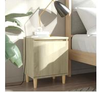 ""SALE 2026"" Table de nuit Brun - Tables de chevet pieds en bois 2 pcs Chêne sonoma 40x30x50cm PRO139089165