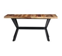""SALE 2026""Table Repas rustique/Table Salon Brun - Table à manger 140x70x75cm Bois massif 31.08 Kg 632678