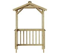 ""SALE Boutique""Cabinet DE JARDIN - YUNYAN - Marron, Abri pour barbecue Pinède imprégnée _5357788