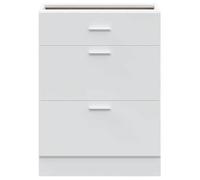 ""SALE d'hiver"" Armoire bas de cuisine - mango - Colonne cuisine - ""Lyon"" en bois d'ingénierie blanc EU21