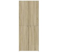 ""SALE d'hiver"" Armoire de classement - BURKE - meuble rangement - chêne sonoma 60x32x153 cm bois ingénierie AA1245