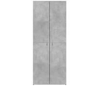 ""SALE d'hiver"" Armoire de classement - BURKE - meuble rangement - gris béton 60x32x153 cm - Bois d'ingénierie AA1246