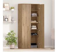 ""SALE d'hiver"" Armoire de rangement - BURKE - Pour salon/bureau - chêne artisanal - 80x35x180 cm - Bois d'ingénierie AA586