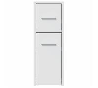 ""SALE d'hiver"" Armoire étroite de salle de bain - BURKE - MODERNE - avec roulettes blanc AA530