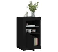 ""SALE d'hiver"" Armoire latérale - BURKE - meuble de salon - avec lumières LED noir - Bois d'ingénierie AA1349