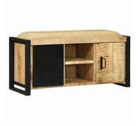 ""SALE d'hiver"" Banc de rangement - SOLOMON - Meuble de couloir - Marron Bois de manguier massif bb241