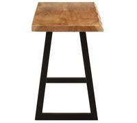 ""SALE d'hiver"" Banc d'entrée/salon - SOLOMON - 1-2 Place - avec bord vivant 105 cm - bois d'acacia massif bb679