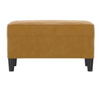 ""SALE d'hiver"" Banc d'entrée/salon - SOLOMON - 1-2 Place - Marron 70x35x41 cm - Velours bb522