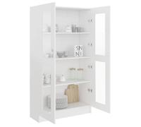 ""SALE d'hiver"" Bibliothèque moderne, Jill's, Armoire à vitrine, Blanc 82,5x30,5x150 cm, Bois d'ingénierie BB89