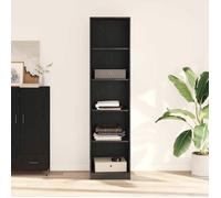 ""SALE d'hiver"" Bibliothèque moderne, Jill's, Armoire Chêne noir 50x50x200 cm, Bois d'ingénierie BB47