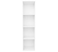 ""SALE d'hiver"" Bibliothèque Multi-Rangement - JILL'S - armoire à livres - Blanc 36x30x143 cm, Bois d'ingénierie BB1593