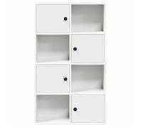 ""SALE d'hiver"" Bibliothèque Multi-Rangement - JILL'S - armoire à livres - blanc 60x24x101,5 cm, bois d'ingénierie BB2643