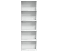 ""SALE d'hiver"" Bibliothèque Multi-Rangement - JILL'S - armoire à livres - blanc 60x30x189 cm, bois d'ingénierie BB2515