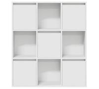 ""SALE d'hiver"" Bibliothèque Multi-Rangement - JILL'S - armoire à livres - blanc 89x24x101,5 cm, bois d'ingénierie BB2650