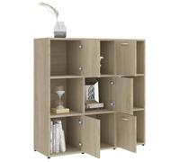 ""SALE d'hiver"" Bibliothèque Multi-Rangement - JILL'S - armoire à livres - Chêne sonoma 90x30x90 cm, Bois d’ingénierie BB1688