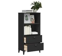 ""SALE d'hiver"" Bibliothèque Multi-Rangement - JILL'S - armoire à livres - VIKEN noir 60x35x123 cm, bois d'ingénierie BB1562
