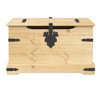 ""SALE d'hiver"" Boîte de rangement - BURKE - Meuble de salon/chmabre - Corona 78x78x45 cm bois de pin massif CC117