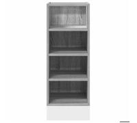 ""SALE d'hiver"" Meuble bas ""Riga"" - mango - Cabinet de cuisine - Gris Sonoma 30 x 44,5 x 81,5 cm Bois d'ingénierie EU1273