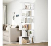 ""SALE d'hiver"" Meuble Étagère/Bibliothèque - Jill's - séparatrice de pièce à 6 niveaux - pour livres - blanc 70x24x193 cm, BB861