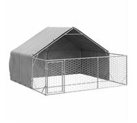 ""SALE d'hiver"" Niche/Maison d'extérieur pour chien - UU - Grand Chenil - enclos 3x3x1 9 m acier galvanisé CC365