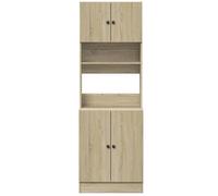 ""SALE d'hiver"" Placard/Armoire de cuisine - mango - avec rangement - chêne sonoma 60x50x180 cm bois d'ingénierie EU243