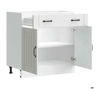 ""SALE d'hiver"" Placard/Armoire de cuisine - mango - avec rangement - Lucca blanc bois d'ingénierie EU364