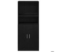 ""SALE d'hiver"" Placard/Armoire de cuisine - mango - avec rangement - noir 57x41,5x131,5 cm bois d'ingénierie EU521