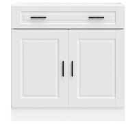 ""SALE d'hiver"" Placard/Armoire de cuisine - mango - avec rangement - Porto blanc bois d'ingénierie EU431