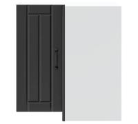 ""SALE d'hiver"" Placard murale cuisine - mango - Armoire Suspendue - Lucca noir bois d'ingénierie EU726