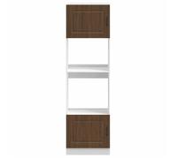 ""SALE d'hiver"" Placards de four 2 pièces - MANGO - Colonnes cuisine - ""Kalmar"" en bois d'ingénierie chêne brun EU217