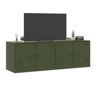 ""SALE Janvier"" MODERNE Armoires TV - MGH - Meubles TV 2 pcs - Pour salon - vert olive 67x39x44 cm acier TT4318