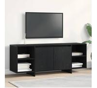 ""SALE Janvier"" MODERNE Cabinet TV - MGH - MEUBLE TV/HIFI - Avec rangement - Chêne noir 120x30x40,5 cm - Bois d'ingénierie TT2027