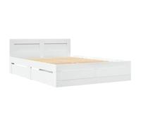 ""Sale Spring""Lit 2 places Blanc - 120x190 cm - LEMON® - Cadre de lit avec tête de lit - sans matelas - blanc 120x190 cm 3370512