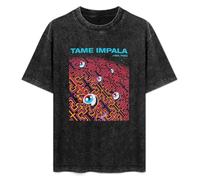Sale Tame Impala Mens T-Shirt Casual Black Tee Cotton Graphic Unisex Shirts L
