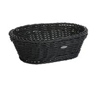Saleen 2038919 Corbeille Ovale Noir 25,5 x 19 x 8 cm