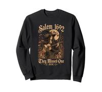 Salem 1692 Guitare sorcière Halloween avec Inscription « They Missed One » Sweatshirt