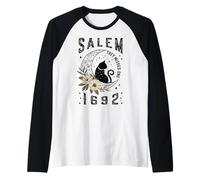 Salem 1692 Ils ont raté un procès pour sorcières de Salem Moon Cat Lady Manche Raglan