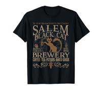 Salem Black Cat Brewery - Brasserie de sorcières d'Halloween T-Shirt