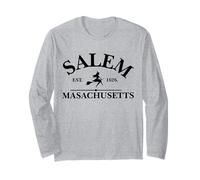 Salem, Massachusetts Est.1626, Messe de Salem, sorcière d'halloween Manche Longue