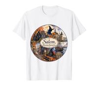 Salem Massachusetts, MA, États-Unis Nouvelle-Angleterre Région de Boston, 1692 T-Shirt Graphique avec Valeur, Homme, Blanc, XL