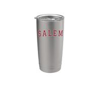 Salem Massachusetts Souvenir Sport College Style Texte Gobelet isotherme en acier inoxydable double paroi