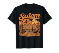 Salem Massachusetts Witch House Souvenir Effrayant de Pleine Lune T-Shirt