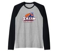 Salem State University Vikings Mascot Word Mark Manche Raglan