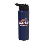 Salem State University Vikings Mascot Word Mark Stainless Steel Insulated Water Bottle