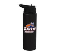 Salem State University Vikings Mascot Word Mark Stainless Steel Insulated Water Bottle