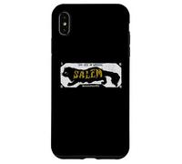 Salem The City of Witches Massachusetts Chat Noir Halloween Coque pour iPhone XS Max
