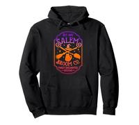 Salem Witch Broom Company Est 1692 Balai pour Chat Halloween Sweat à Capuche