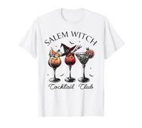 Salem Witch Cocktail Club Halloween Boissons Sorcière Esthétique T-Shirt