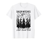 Salem Witches Anti Social Club Funny Spooky Halloween Femmes T-Shirt